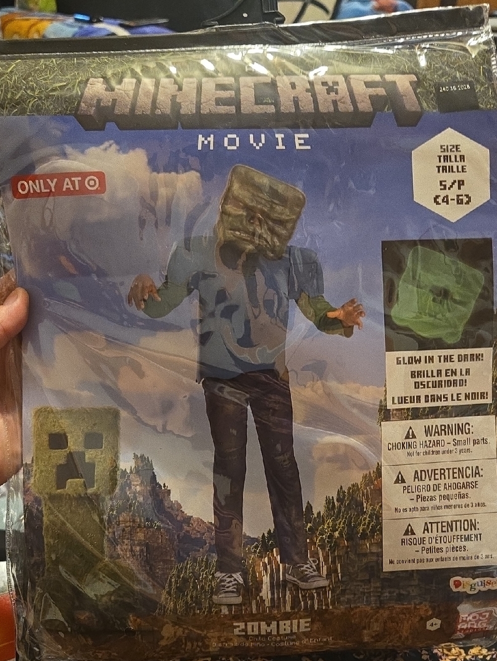 Disguise Minecraft Zombie Costume - Green, Blue, Brown